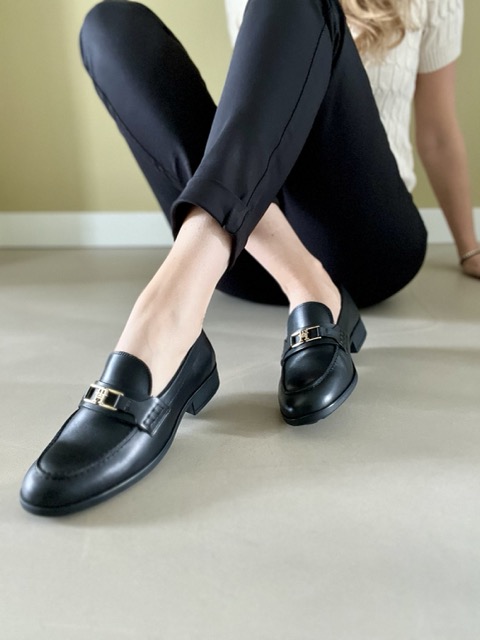 Loafer Logo Leather Black BDS