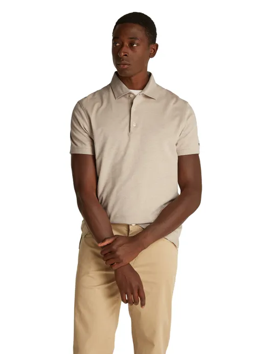 Polo Pique Sandalwood/White RBT