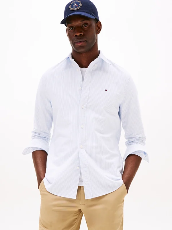 Overhemd Heritage Oxford Str Cloudy Blue/White 0A9
