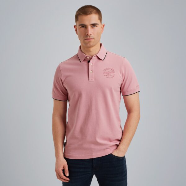 Polo SS Stretch Pique Moonlight Mauve 4038