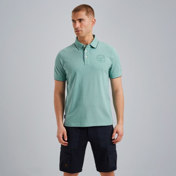 Polo SS Stretch Pique Cameo Blue 5149