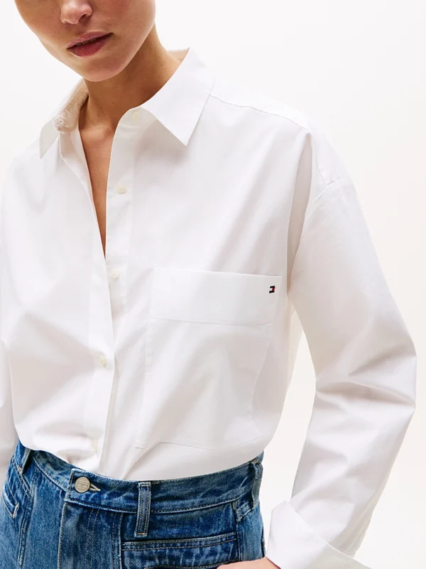 Blouse Ess Poplin New Easy Optic White YCF