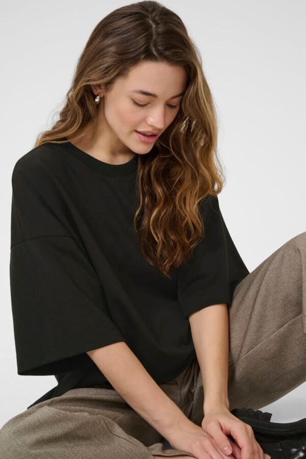 Tshirt KAjenny Slit Black Deep 100121