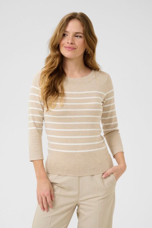 Trui KAlizza Boatneck Feather Grey Mel 107844