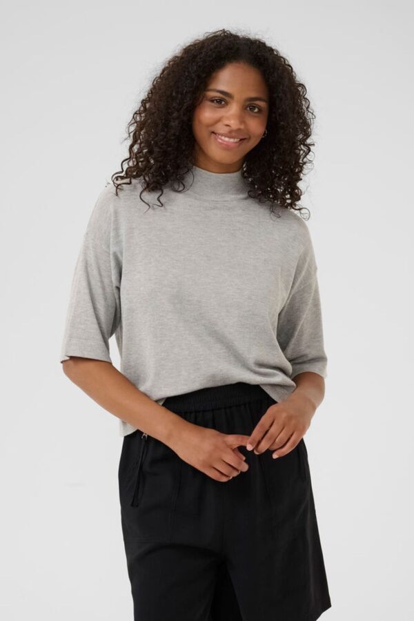 Trui KAlizza Turtleneck Light Grey Mel 100126