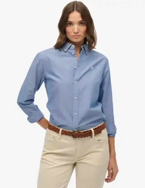 Blouse Oxford Slim Azure Blue Chambray D8V
