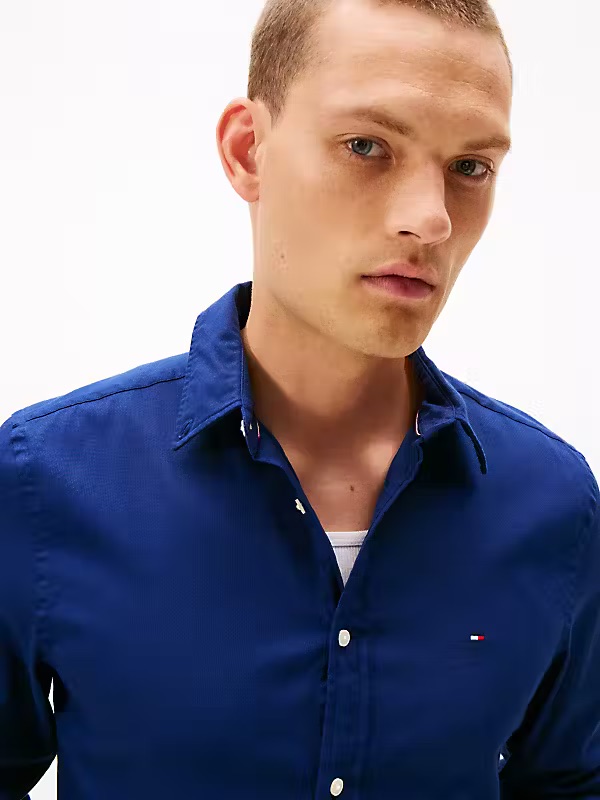 Overhemd Dobby Preppy Navy C7G
