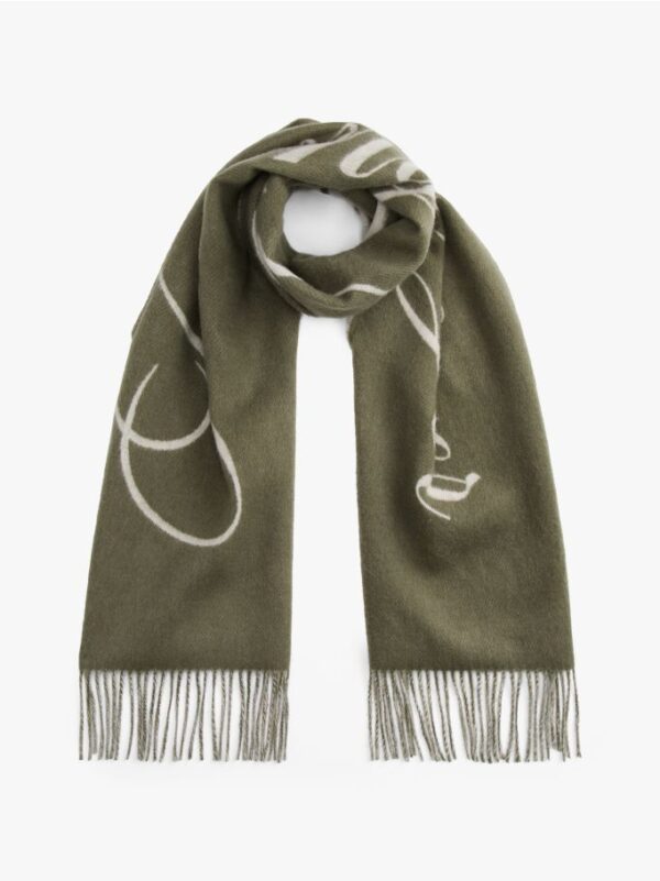 Sjaal Script Logo Huntsman Green MT1
