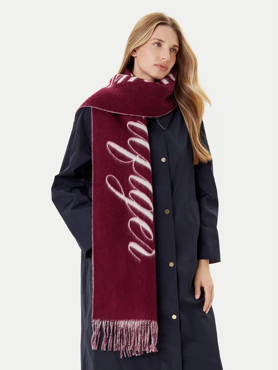 Sjaal Script Logo Deep Rouge VLP