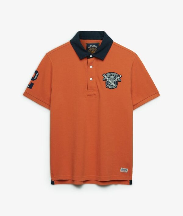 Polo Rugby Vintage Pique Prep Orange K1G