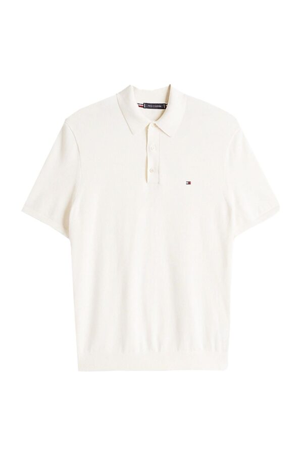 Polo Knitted Ess Cotton Ivory Petal Z00