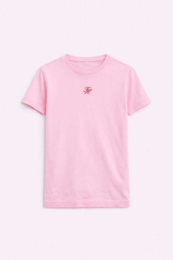 Tshirt Script Slim SS Classic Pink TOL