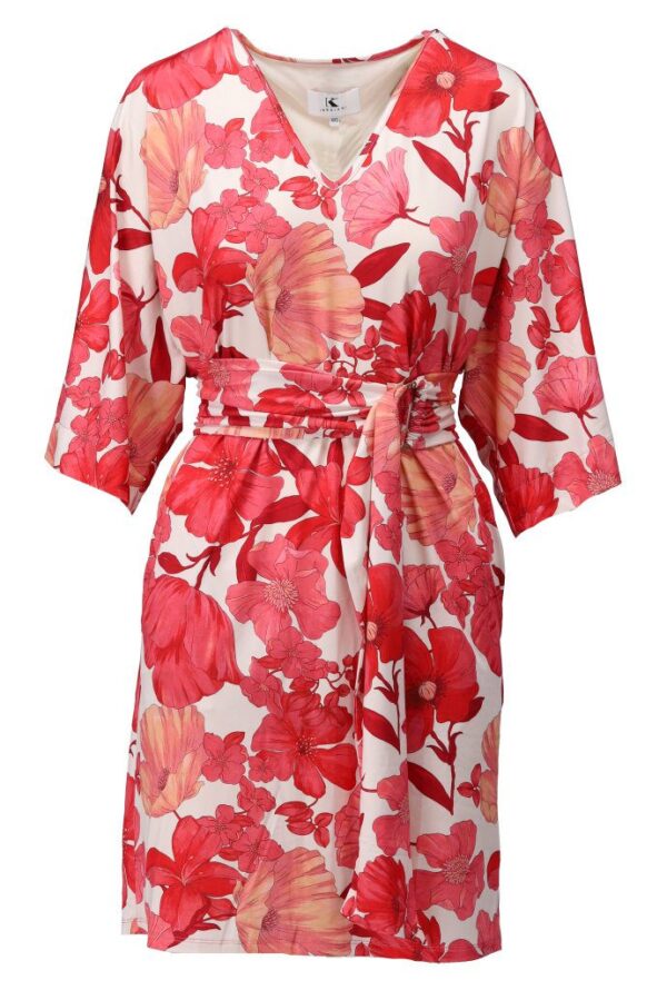 Jurk V-Hals met Design C104/P123