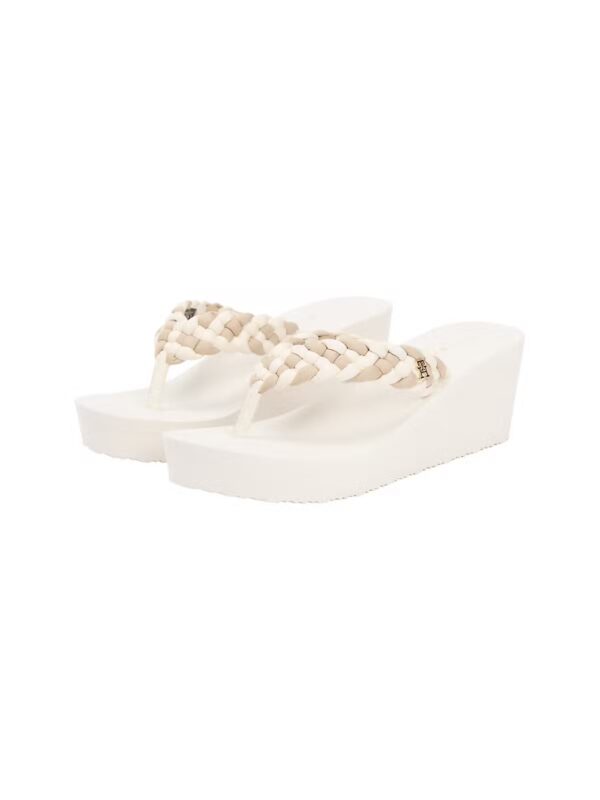 Slipper Wedge Braided Soft Cream/Classic Beige 0F4