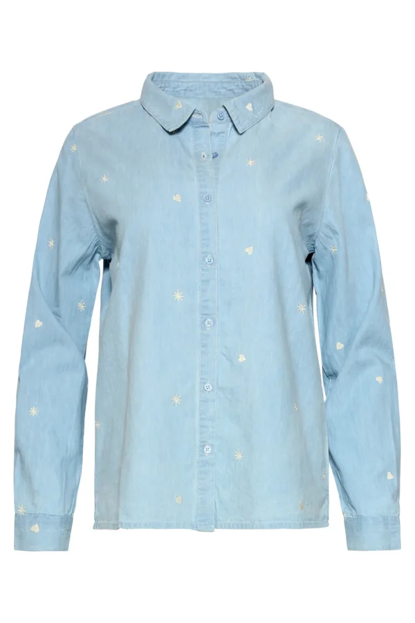 Top Denim-Off White 801-010