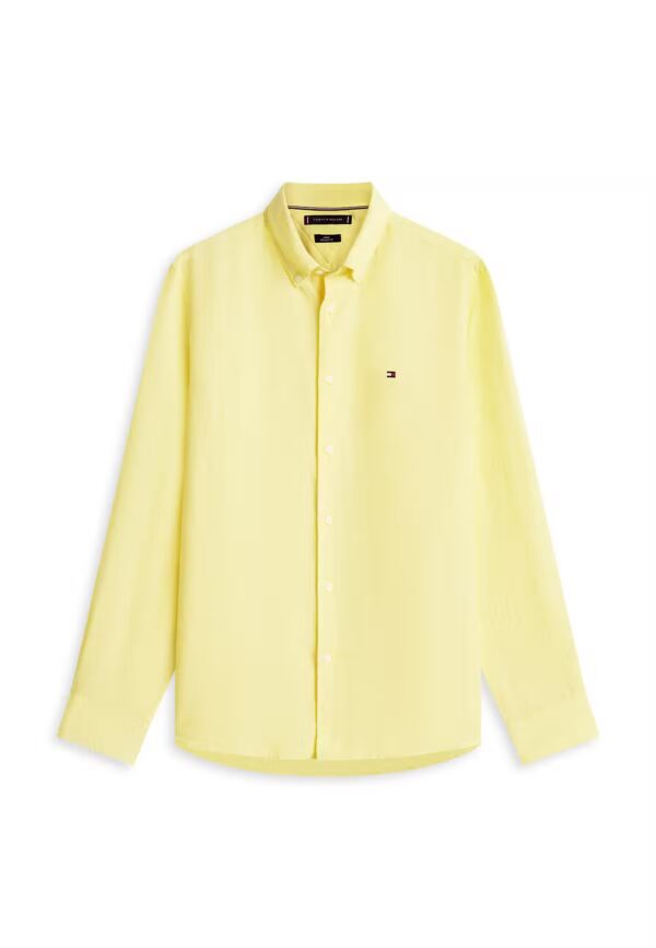 Overhemd Pigment Dyed Li Reg Citronella ZF0