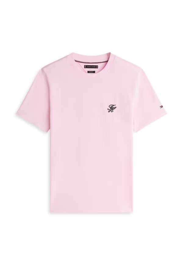 Tshirts Script Monogram Classic Pink TOL
