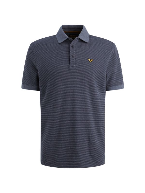 Polo 2 Tone Stripe Graphite 5278