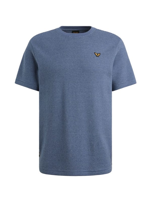 Tshirt Two Tone Stripe Misty Water 5052