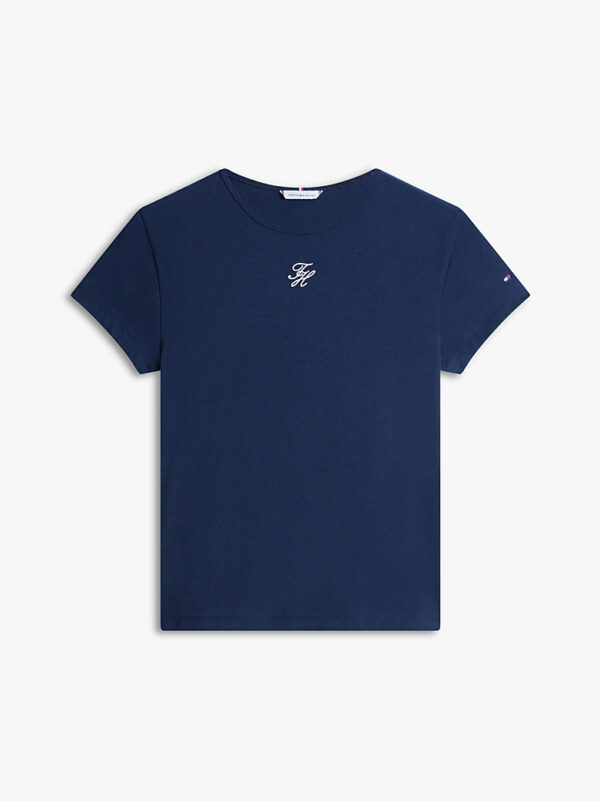 Tshirt Script Slim SS Dark Night Navy C1G
