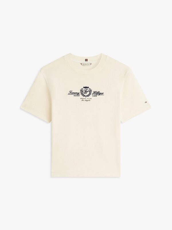 Tshirt Varsity Crest MDRN Ecru YBL