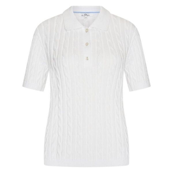 Polo Gebreid Anna White 0001
