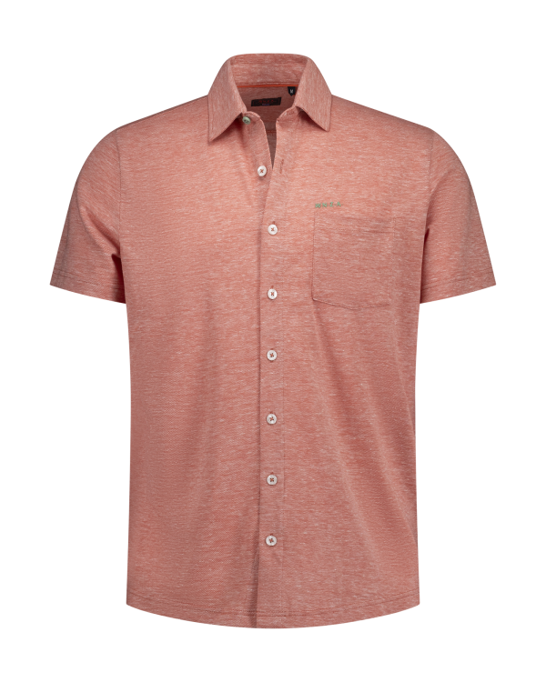 Overhemd SS Red Tide Melange 1547