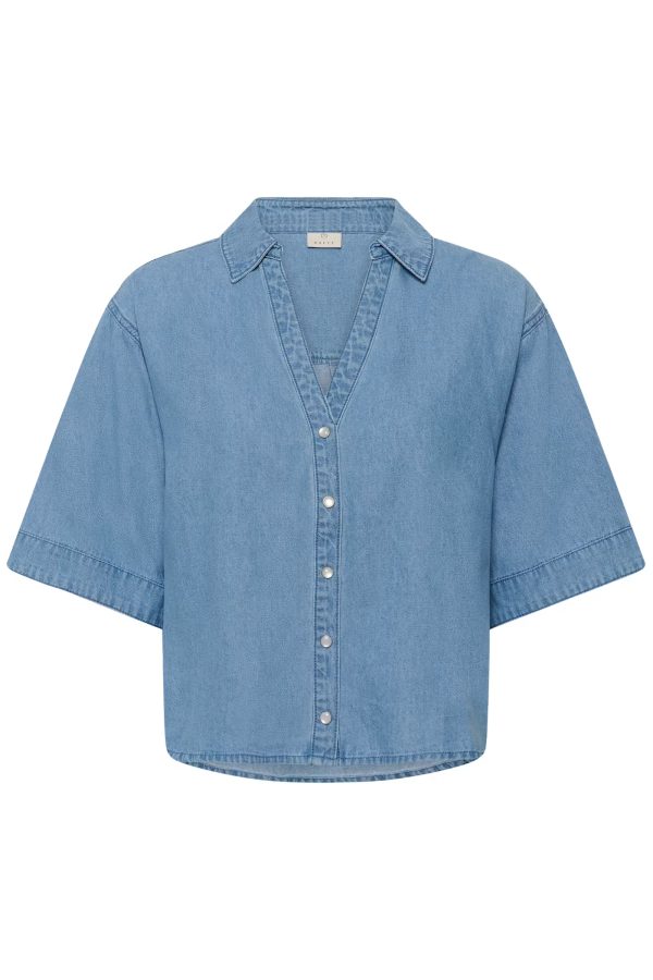 KAjade Blouse Denim Medium Blue Cha 105707