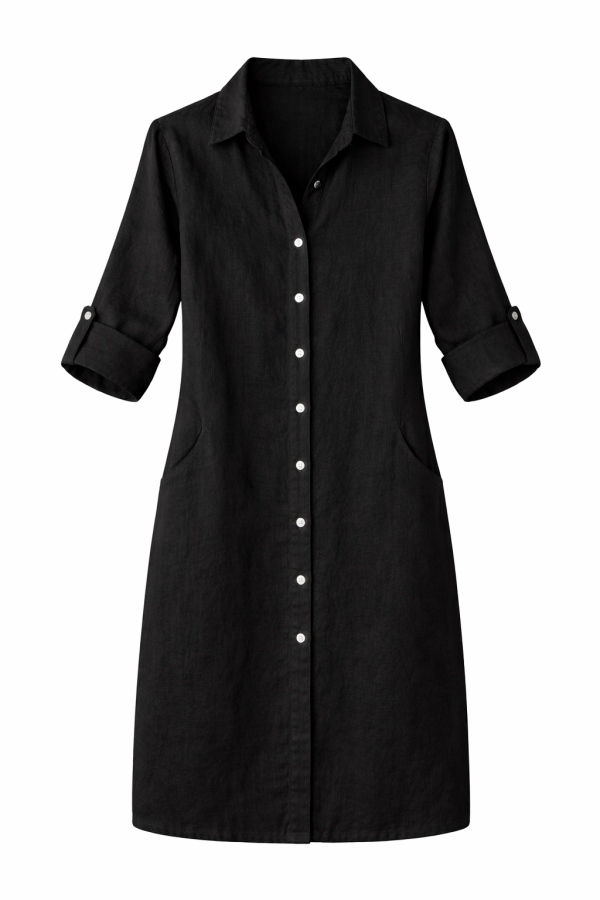 Jurk Esmee Linnen Black 9