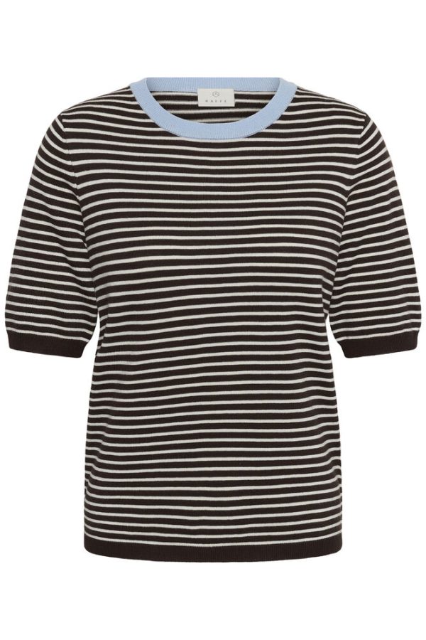 Trui KAlizza Narrow Striped Coffee Bean/Turrtl 1000011
