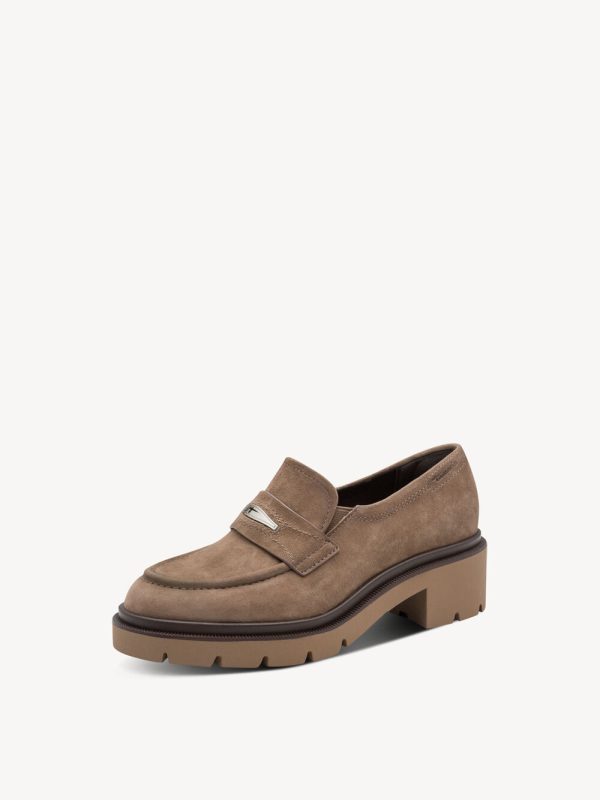 Schoen Instap Leer Tan