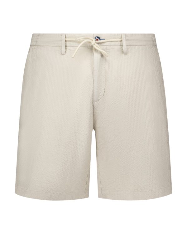 Shorts Chino ecru stripe sand