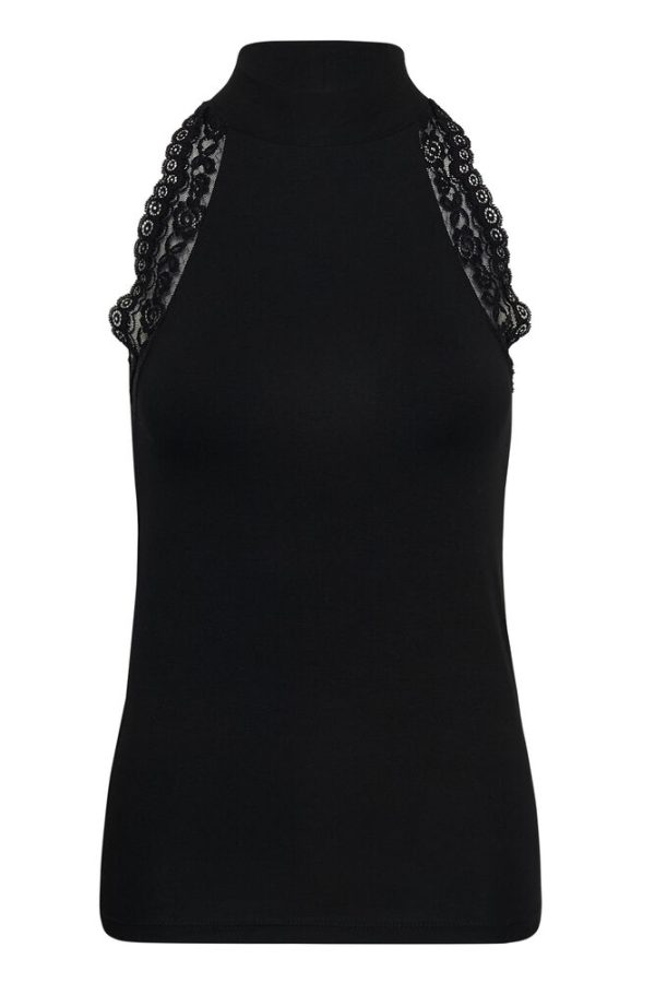 Kabelja halterneck top black